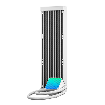 酷凛(IDCOOLING )雪界DX360 白色无风扇版 一体式CPU水冷散热器  适用LGA1700/1200/AM4/AM5	
