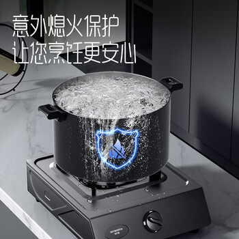 创维（Skyworth）燃气灶天然气单灶家用单眼燃气灶单炉灶台 5.2KW猛火台式九腔猛火炉具Z102T天然气