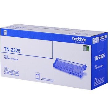 brother兄弟TN-2325 黑色墨粉 2600页 （适用兄弟7380/7480/7880、7080/7080D/7180、2260/2260D/2560）