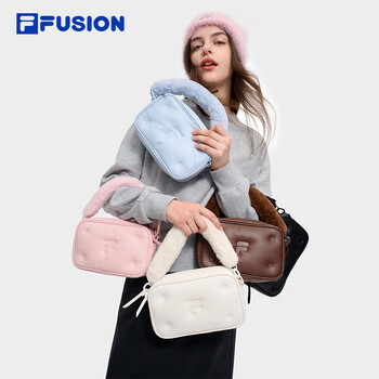FILA FUSION同款斐乐官方潮牌包包挎包女款2024冬季单肩包男