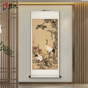 松梅双鹤图价格及图片表- 京东