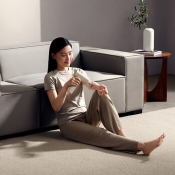 米家小米筋膜枪3 浅沙色 专业健身按摩仪按摩器肩颈腰背全身肌肉按摩送礼筋膜枪推荐