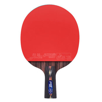 红双喜DHS乒乓球拍五星碳素底板成品拍单拍 R5006C直拍双面反胶