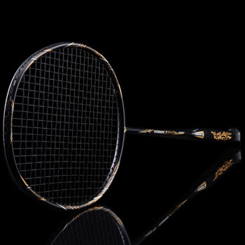 尤迪曼10U全碳素手柄连体羽毛球拍单拍黑金色拍包款 尤迪曼10U全碳素手柄连体羽毛球拍单拍黑金色拍包款