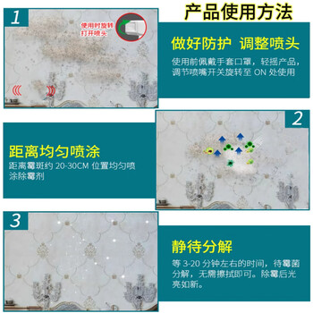 绿纳康墙布墙纸除霉剂去霉斑壁纸发霉清除墙壁墙体壁布除霉菌强体清除霉