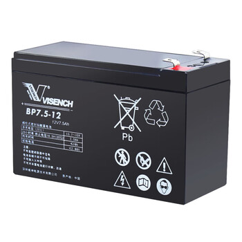 VISENCH威神BP7.5-12 UPS不间断电源电池免维护铅酸蓄电池12V7.5AH UPS电源门禁安防儿童玩具车通用型