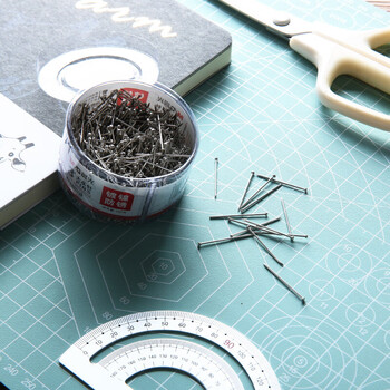 晨光（M&G）3#镀镍大头针服装裁剪定位针办公固定针100g/筒ABS92601 1筒