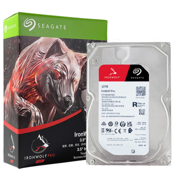 希捷（SEAGATE）NAS硬盘 10TB 企业级 256MB CMR垂直 静音低耗 机械硬盘 希捷酷狼Pro 数据恢复服务 ST10000NT001