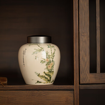 苏氏陶瓷(SUSHI CERAMICS)茶叶罐竹庭雅致陶瓷储物罐大密封罐J0452 苏氏陶瓷(SUSHI CERAMICS)茶叶罐竹庭雅致陶瓷储物罐大密封罐J0452