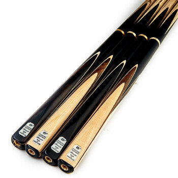 奥秘刺客台球杆黑八中头黑8中式八球小头斯诺克16彩桌球杆黑檀11.5mm