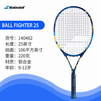 百保力（Babolat）百宝力儿童网球拍小学生玩具初学者25英寸穿线网球拍