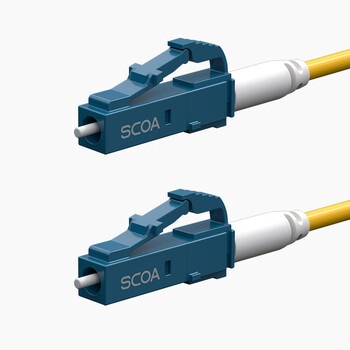 数康（SCOA）电信级光纤跳线LC-LC(UPC)短尾套0.5米 单模单芯OS2小方头转小方头Φ3.0跳纤光纤线尾纤S-1LC-LC-S0.5