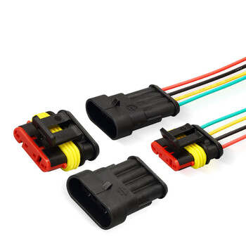 优工铭汽车防水接插件 DJ7041-1.5-11/21 AMP连接器 HID1.5系列 公壳 5P H1003319