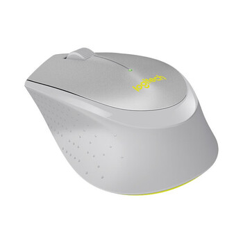 罗技（Logitech） M330 无线鼠标 轻音鼠标 办公鼠标 右手鼠标 带无线微型接收器 灰色