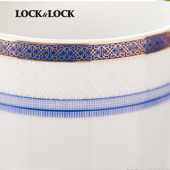 乐扣乐扣（LOCK&LOCK）荣耀杯通透茶杯办公室水杯陶瓷无盖喝水杯男士商务水杯 YSH110004