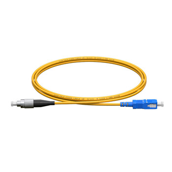 数康（SCOA）电信级光纤跳线SC-FC(UPC) 0.5米 单模单芯OS2大方头转圆头Φ3.0跳纤光纤线尾纤S-1SC-FC-S0.5