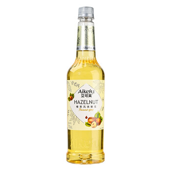 艾可芙榛果风味糖浆750ml咖啡拿铁奶茶鸡尾酒调味糖浆柠檬茶饮原料