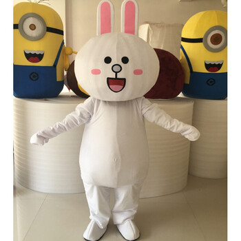 抖音布朗熊卡通人偶服装行走搞笑网红熊布偶服可妮兔表白道具 可妮兔