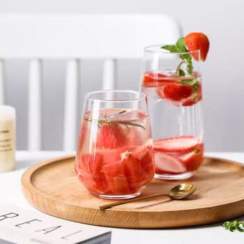 帕莎帕琦进口牛奶杯饮料杯啤酒杯奶昔杯大肚玻璃水杯子425毫升1只41536