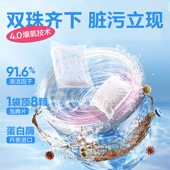 网易严选洗衣机槽清洁剂4袋*1盒 滚筒波轮洗衣机强力除垢杀菌除霉除螨虫
