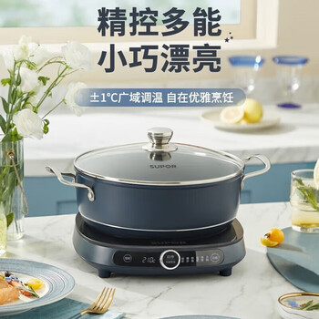 苏泊尔（SUPOR）多功能火锅炉 一机多能 2100W大火力 小巧多能防干烧设计 C21-ICD32 滑控调节智能定时