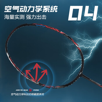 李宁（LI-NING）羽毛球拍单拍“要你命”2000全碳素比赛训练AYPR010黑红4U 已穿线