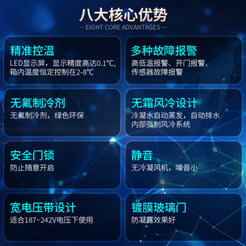 澳柯玛（AUCMA）医用 330升【2-8度医用冷藏】YC-330药品冷藏柜阴凉柜医院药材医疗立式冰箱柜实验室药店展示柜