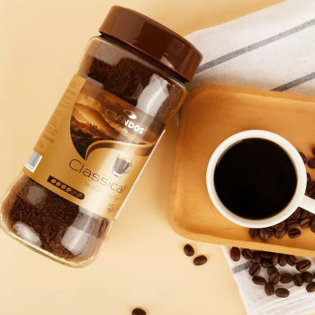 格兰特（GRANDOS）德国原装进口格兰特经典速溶黑咖啡粉冷冲意式浓缩美式拿铁无蔗糖 经典黑咖啡 200g 1瓶