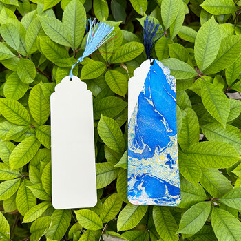 一海堂 文化漆包书签 书法创意双面空白半生熟宣纸手作毕业礼物diy书签【幸运形A款+B款+7色漂漆工具】