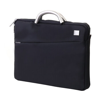 乐上（LEXON）手提包男15.6英寸笔记本包电脑包公事包时尚休闲公文包蓝黑色