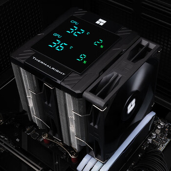 利民（thermalright）Peerless Assassin 120 Digital BLACK 数显屏 六热管CPU风冷散热器 PA120 Digital BLACK 