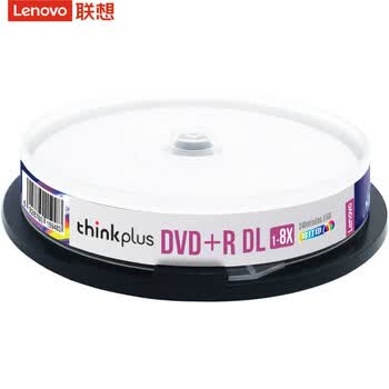 联想（Lenovo）DVD+R DL 空白光盘/刻录盘 8速8.5GB 台产档案系列 桶装10片 单面双层 可打印
