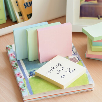 N次贴(STICKN)6本装环保再生纸便利贴报事贴/便条纸/便签纸/便签本76*76mm600张 粉红36506-J6