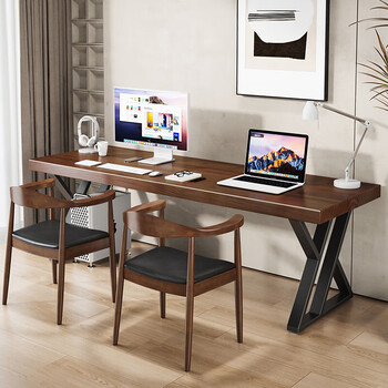 金沙公爵(Duke Kingtha)实木电脑桌长条桌子现代简约家用卧室双人书桌 标准:1.4桌厚5 金沙公爵(Duke Kingtha)实木电脑桌长条桌子现代简约家用卧室双人书桌 标准:1.4桌厚5
