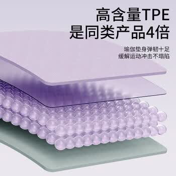 雪茜曼瑜伽垫健身垫家用垫子地垫女生专用加厚防滑静音隔音专业瑜珈厚垫