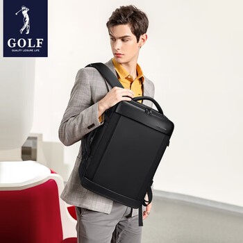 高尔夫(GOLF)双肩电脑包男士17.3英寸笔记本背包商务出差旅行包多用手提可扩容 高尔夫(GOLF)双肩电脑包男士17.3英寸笔记本背包商务出差旅行包多用手提可扩容