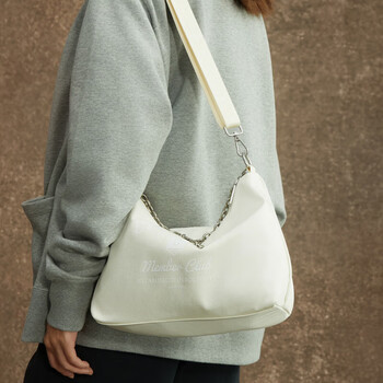 Champion冠军单肩包25秋冬新款幸运饼干休闲斜挎包潮流 米白 均码