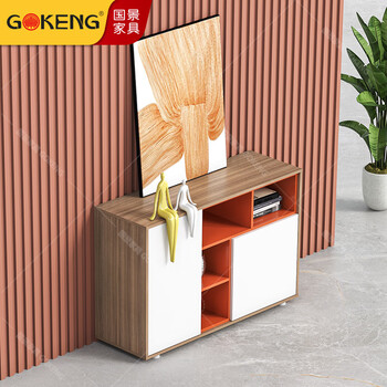 国景家具（GOKENG）茶水柜文件柜办公柜办公室文件柜储物柜家用简约