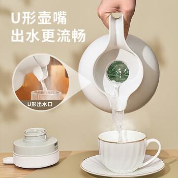 JEKO&JEKO保温壶家用热水瓶玻璃内胆大容量暖水壶宿舍开水瓶 2L白色