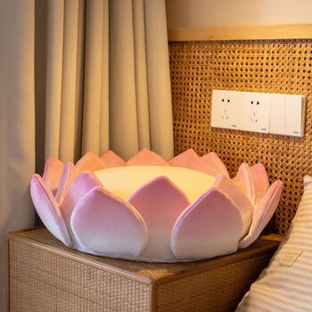 莎庭(sartill)好运莲莲莲花宝座坐垫送女朋友闺蜜礼物办公室沙发汽车