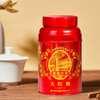 海堤(SEA DYKE)中茶乌龙茶传奇系列武夷岩茶大红袍特级125g中足火罐装口粮茶叶 海堤(SEA DYKE)中茶乌龙茶传奇系列武夷岩茶大红袍特级125g中足火罐装口粮茶叶