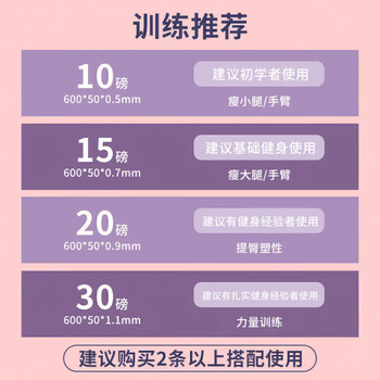 李宁（LI-NING）弹力带瑜伽拉力绳带健身开肩练背阻力带弹力圈练臀腿部健身带