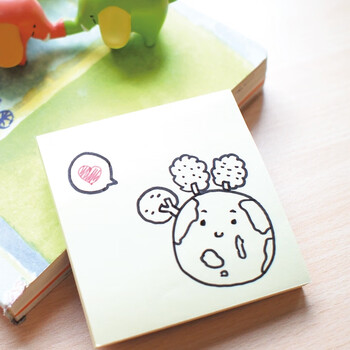 N次贴(STICKN)6本装环保再生纸便利贴报事贴/便条纸/便签纸/便签本76*76mm600张 粉红36506-J6