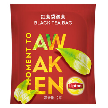 立顿红茶 黄牌精选经典安徽其他红茶2g*80袋泡装 茶叶办公室下午茶