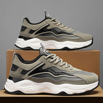 bghn李宁寕男鞋时尚阿甘鞋男运动休闲板鞋厚底跑步鞋旅游老爹潮鞋子