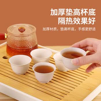 星坊 一次性功夫茶杯60ml*50只 耐高温品茗杯小号 杯子茶碗
