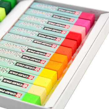 樱花（SAKURA）油画棒蜡笔专业艺术级36色套装方形笔杆美术生手绘涂鸦绘画画笔画家专用彩绘棒美术写生