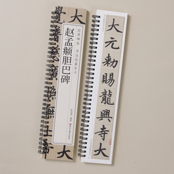 宛陵文韵书法毛笔字帖赵孟頫胆巴碑楷书毛笔书法字帖经典碑帖临摹字卡活页简体旁注清晰