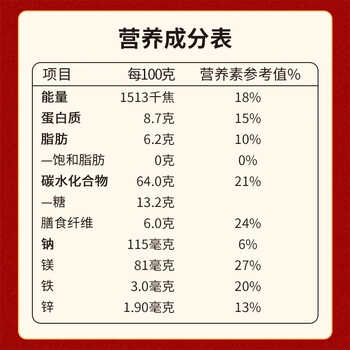 金惟他五红减糖谷物年货礼盒送礼年货中老年谷物粉生日营养食品送长辈