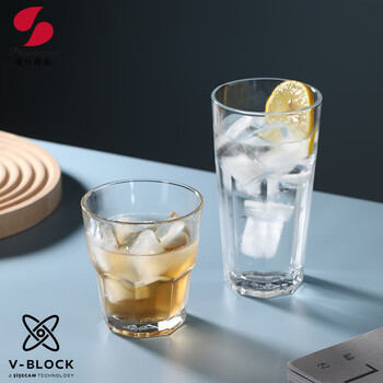 帕莎帕琦进口抗菌玻璃洋酒杯钢化耐热啤酒饮料白酒杯365毫升1只装52706